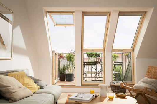 VELUX GEL dakterrasvenster (Cabrio) hout