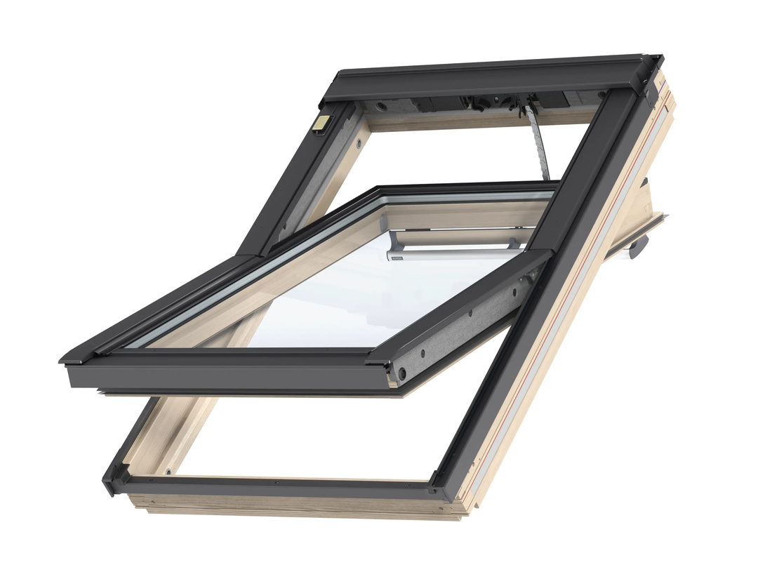 VELUX GGL INTEGRA elektrisch hout (productfoto)