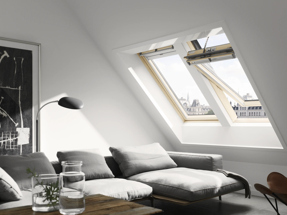 VELUX GGL Solar hout zonne-energie in situ