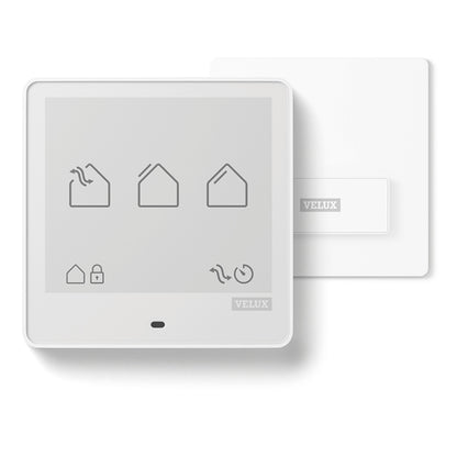 VELUX Touch (KLR 300) afstandsbediening - voor- en zijaanzicht