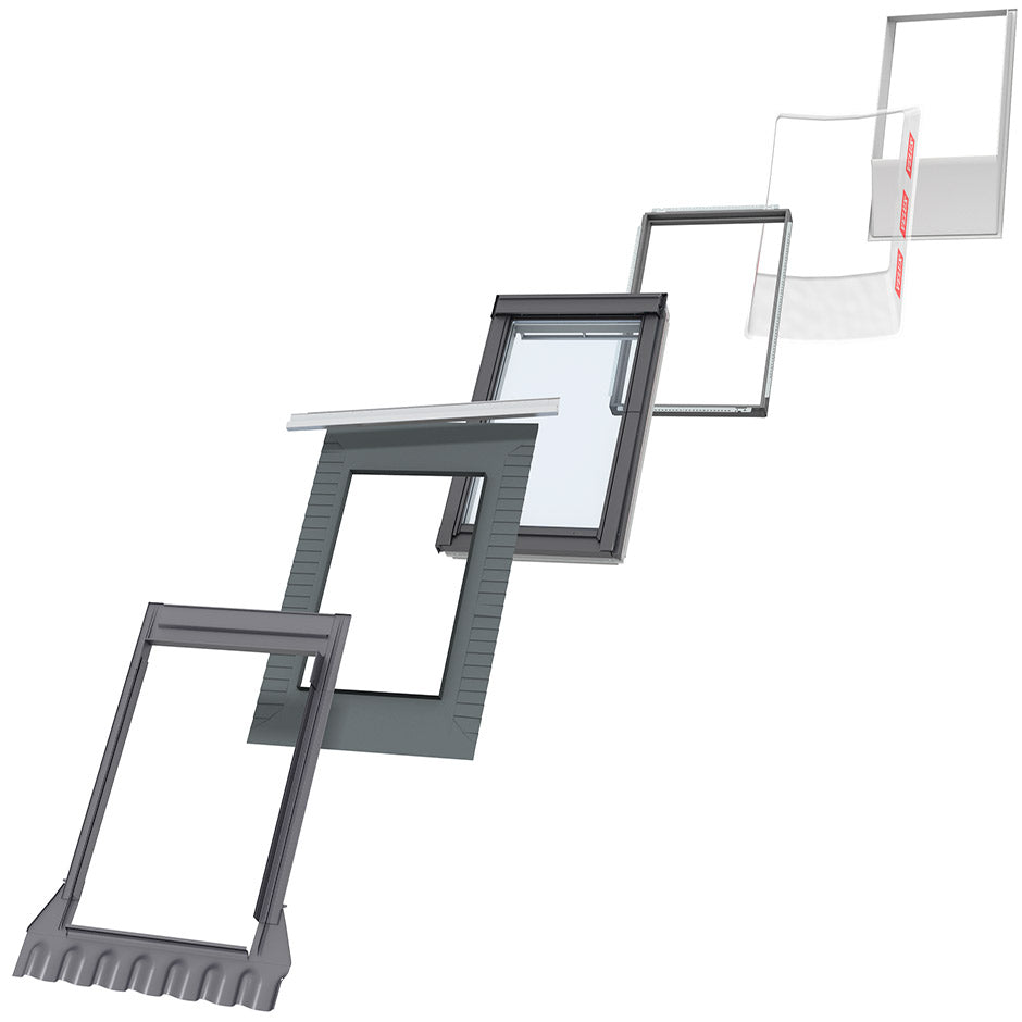 VELUX starterpakket — compleet montagepakket (dakraam, manchet, isolatieframe, gootstuk)